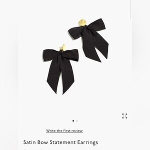 Madewell Bow Statement Earrings with Gold Studs